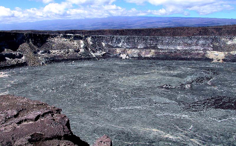 volcano crater rim